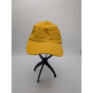 Four Buttons San Diego Hat Co Womens Quilted‎ Floral Baseball Cap Mustard Yellow